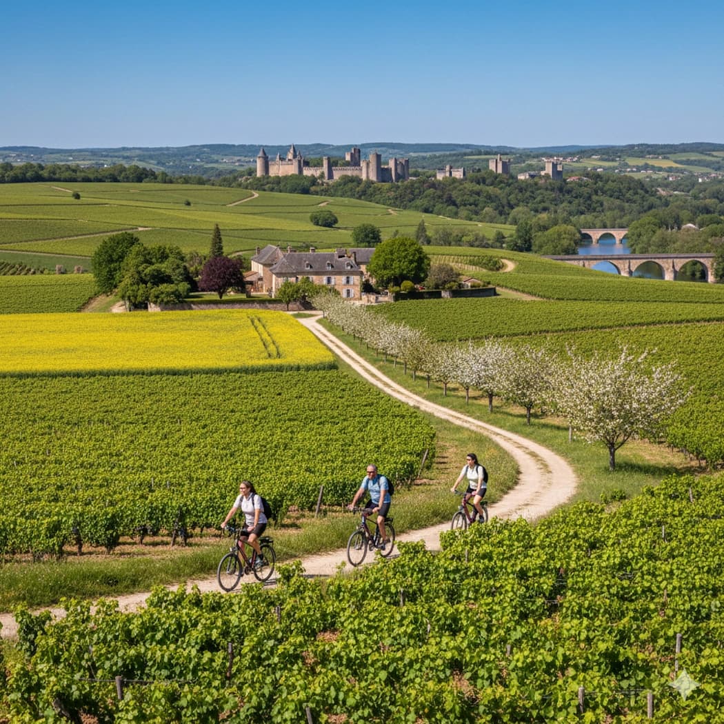 Vignobles de l'appellation Coteaux du Quercy