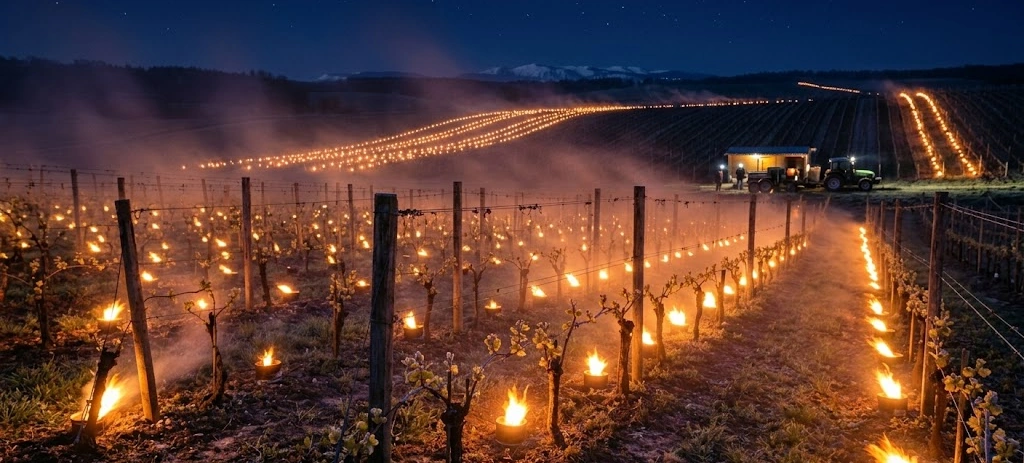 Mai au vignoble : la guerre silencieuse contre le gel tardif